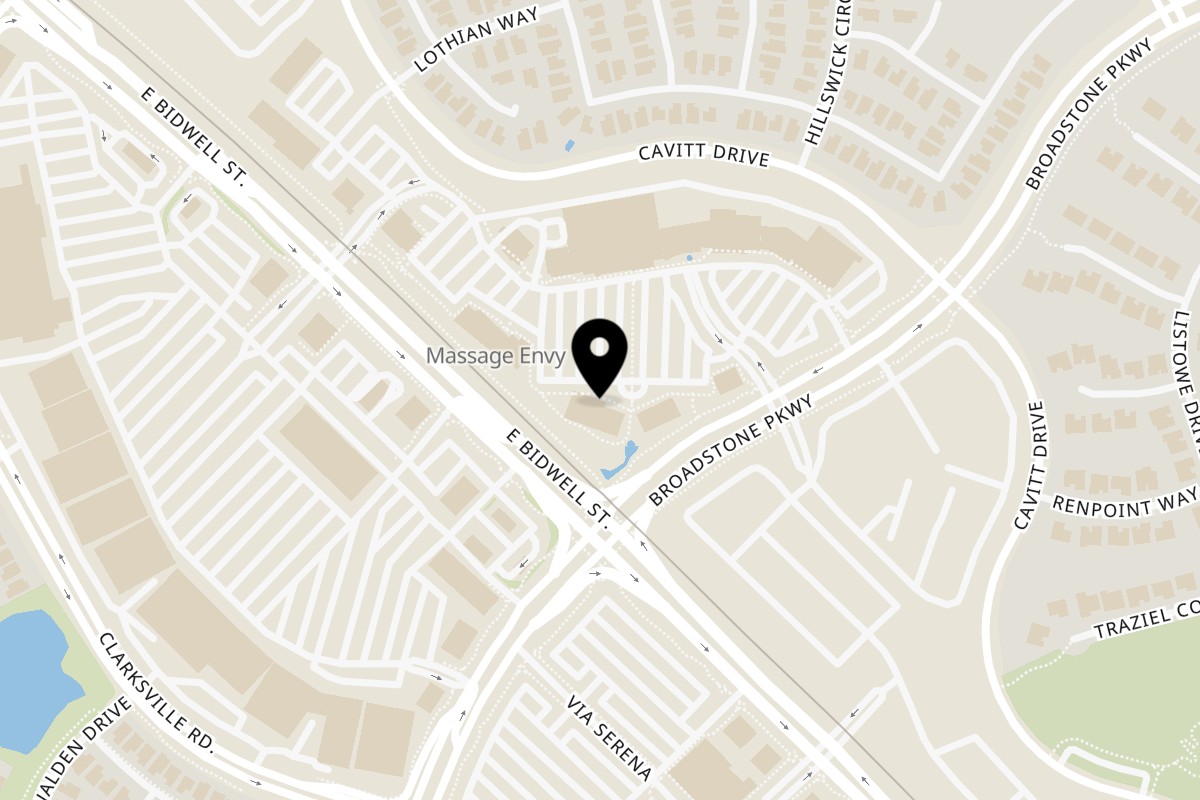 Map showing the location of Chick N Burger on 2770 East Bidwell Street in Folsom